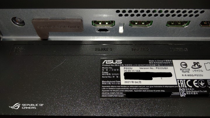 ROG PG32UQX - 4K 144Hz DSC Mini LED HDR顯示器之王(簡單開箱-圖文多)