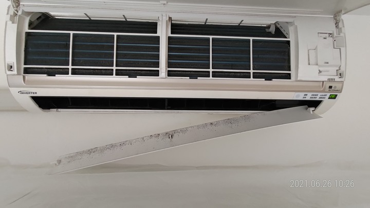 DIY國際牌LJ分離式冷氣室內機清洗