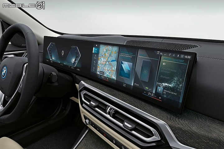 【海外情報】BMW i4內裝首度曝光,「曲面雙螢幕」成視覺焦點!