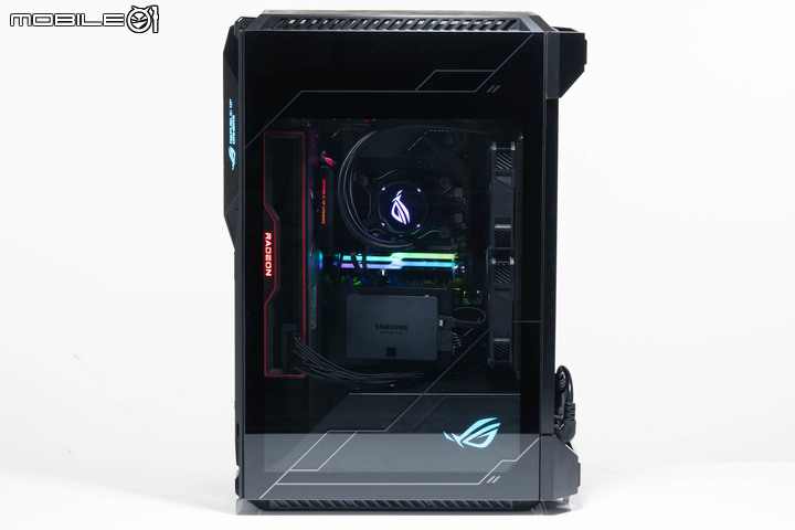ROG Z11 電競機殼開箱試用 以斜向擺主機板真能提高性能?