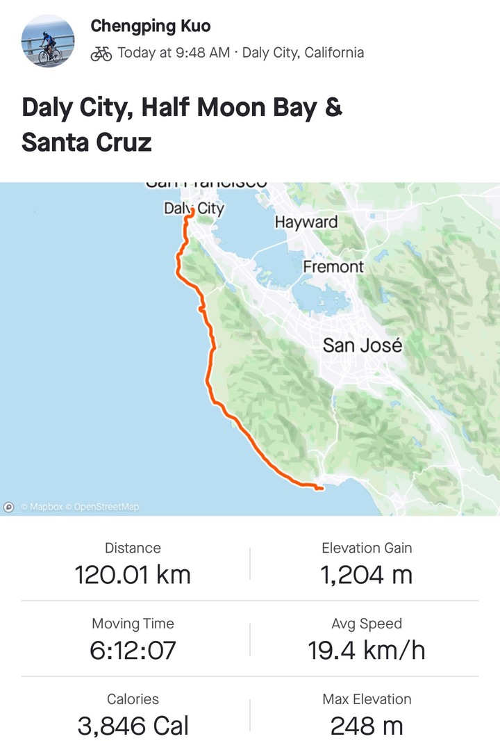 (2021夏) 🚴🇺🇸 北加漂亮濱海太平洋公路 一日騎遊 :