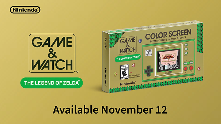 賀35週年!「Game&Watch:薩爾達傳說」經典掌機11/12開賣