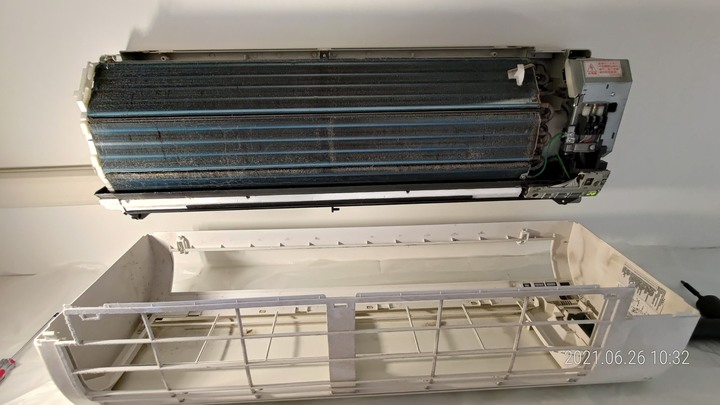 DIY國際牌LJ分離式冷氣室內機清洗