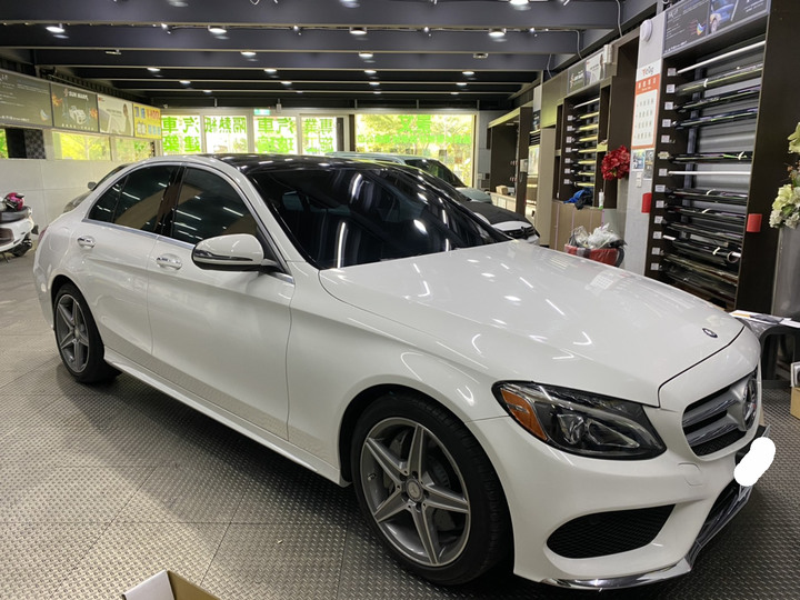 Benz C300隔熱紙分享