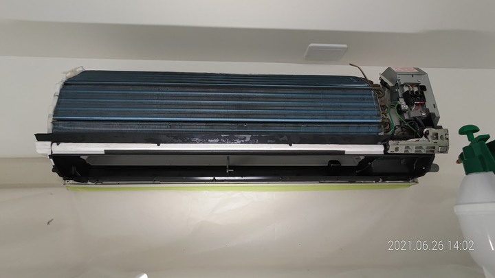 DIY國際牌LJ分離式冷氣室內機清洗