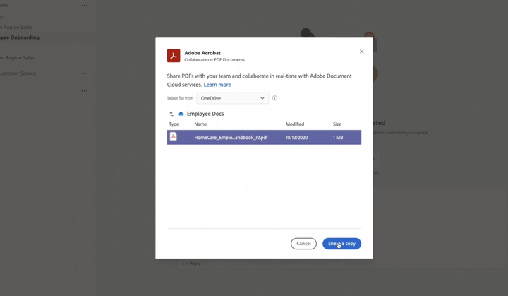 微軟 Teams 整合 Adobe Acrobat 與 Adobe Sign 在遠距辦公時期打造無縫文檔體驗
