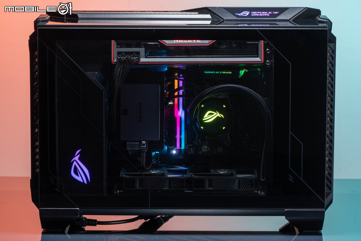 ROG Z11 電競機殼開箱試用 以斜向擺主機板真能提高性能?