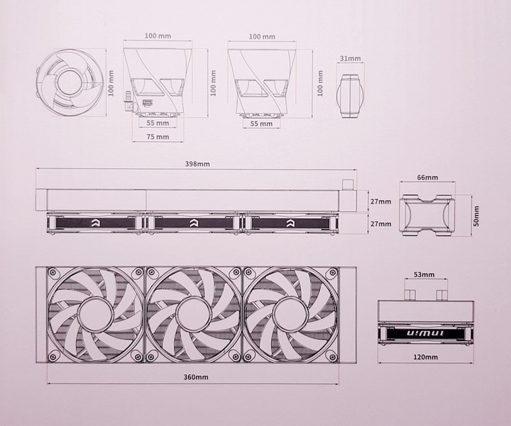 夠冷夠閃亮的一體式水冷散熱器 - 迎廣 InWin BR36