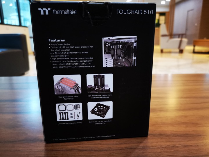 【開箱】玻璃櫃中的散熱巨獸!鋼影TOUGHAIR 510 CPU塔扇氣冷散熱器與TG-30散熱膏