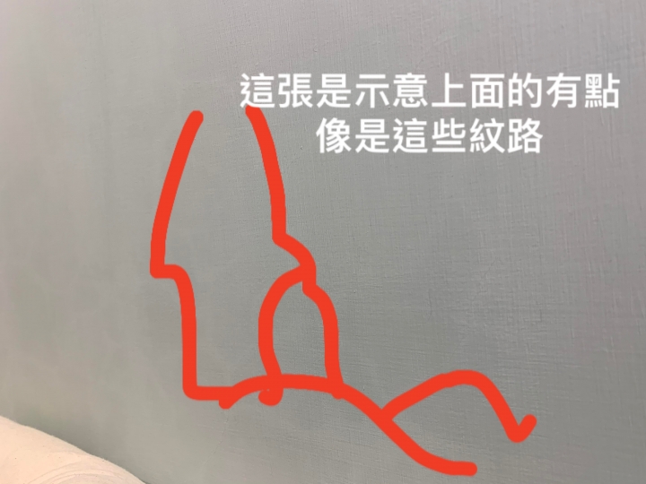 牆壁上漆完油漆後出現這種紋路