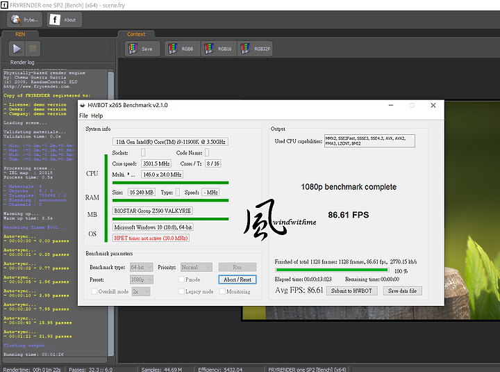 點我看大圖 BIOSTAR Z590 VALKYRIE搭載11900K超頻全核5.2G分享