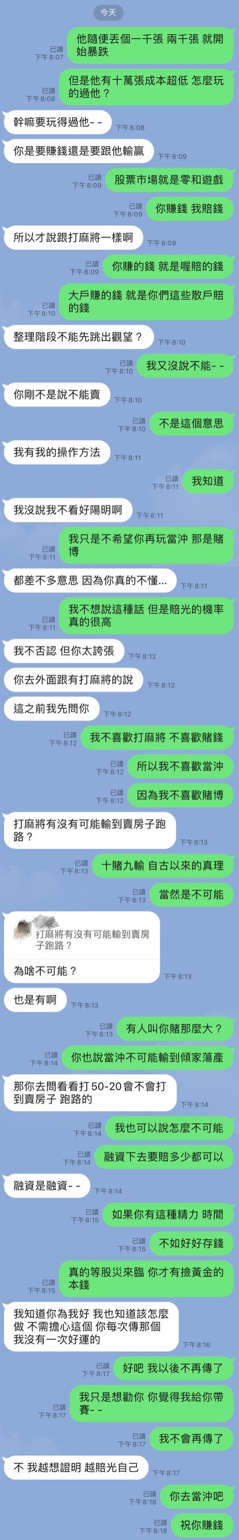朋友沈迷當沖跟股票分析師