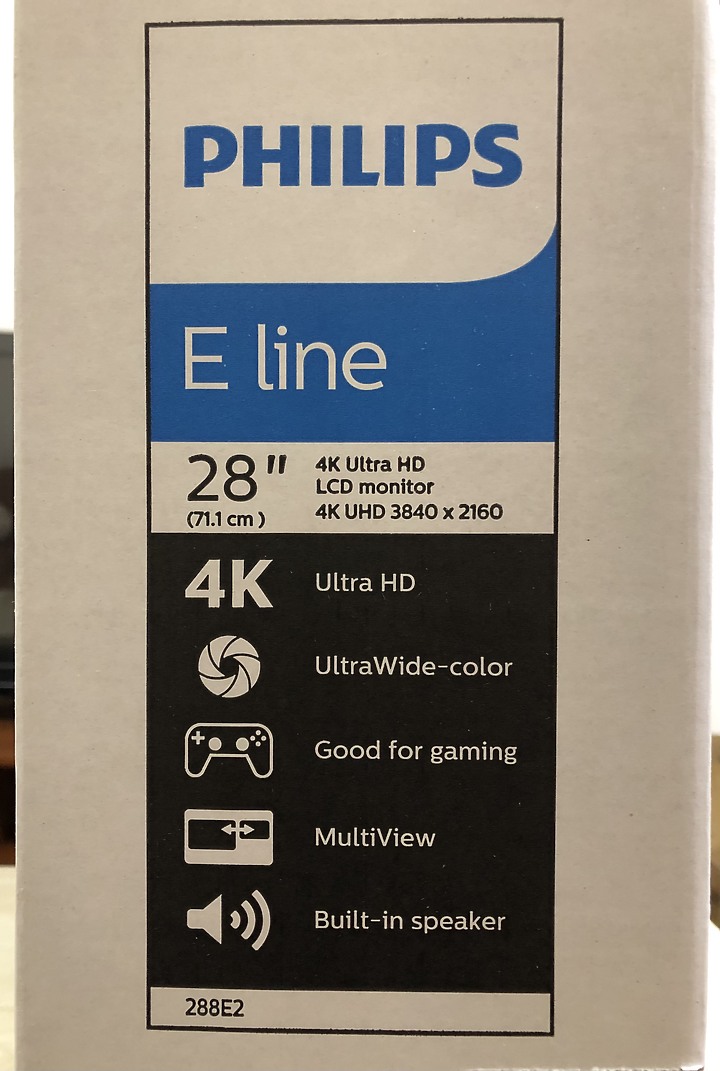 給你不同凡響的視覺體驗PHILIPS 28型 288E2A 4K IPS顯示器開箱測試
