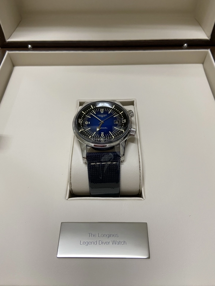Longines Legend Diver Blue 42mm 開箱 L37744902 Mobile01
