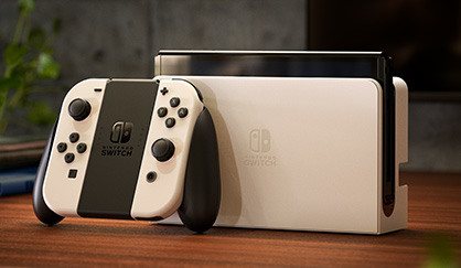 配置OLED螢幕的Nintendo Switch（OLED款式）－白色也太好看！