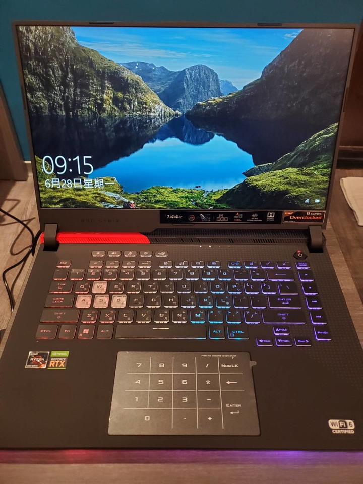 ROG Strix G15 G513QM 開箱 潮流黑 特仕版 使用 分享 輕測試+ 一些心得