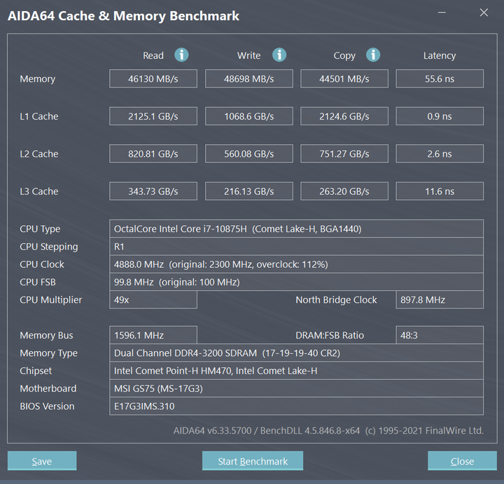 點我看大圖 Creator 17 升級 HyperX Impact DDR4 3200 64GB