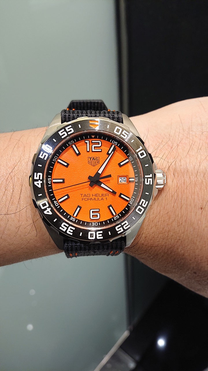 分享：TAG Heuer Formula 1 愛馬仕橘 復古賽車錶