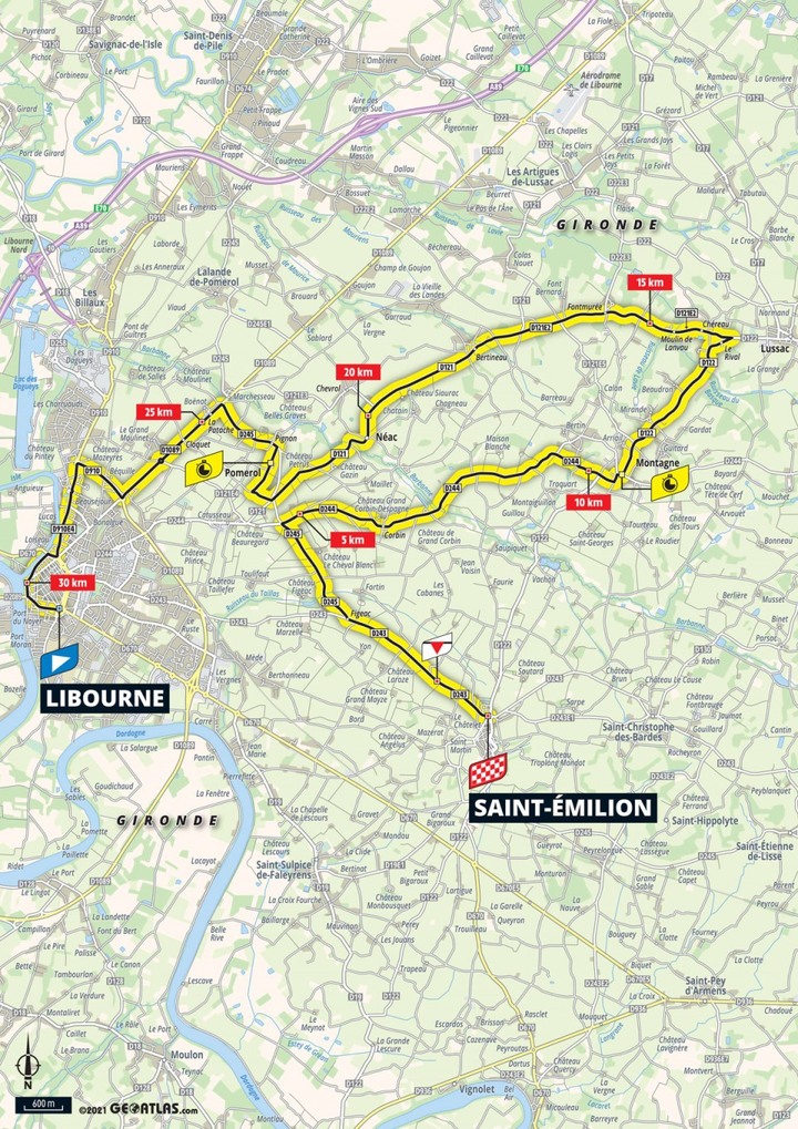 2021環法自行車賽 第20站 Libourne > Saint-Emilion 30.8 km (ITT)