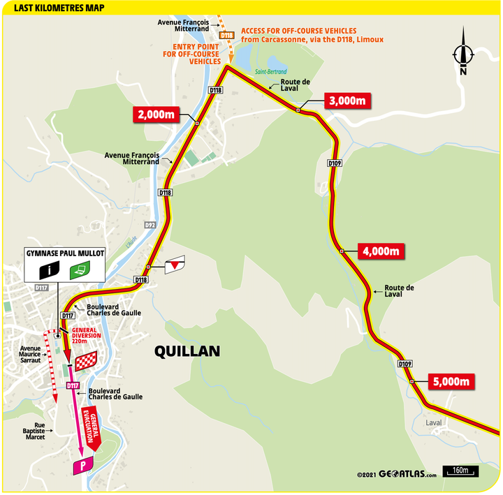 2021環法自行車賽 第14站 Carcassonne > Quillan 183.7 km