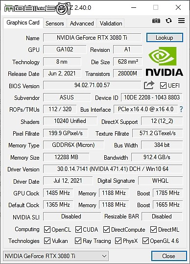 點我看大圖 900 建議售價版 TUF-RTX3080TI-12G-GAMING 開箱