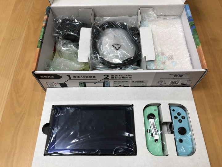 「開箱」我的第一台Switch動森版