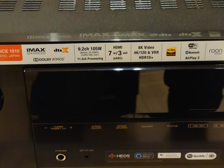 4K120hz 測試  - SONY Bravia X9000H ,  Denon AVR-X3700H 及PS5