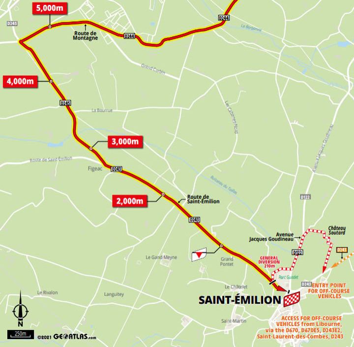2021環法自行車賽 第20站 Libourne > Saint-Emilion 30.8 km (ITT)