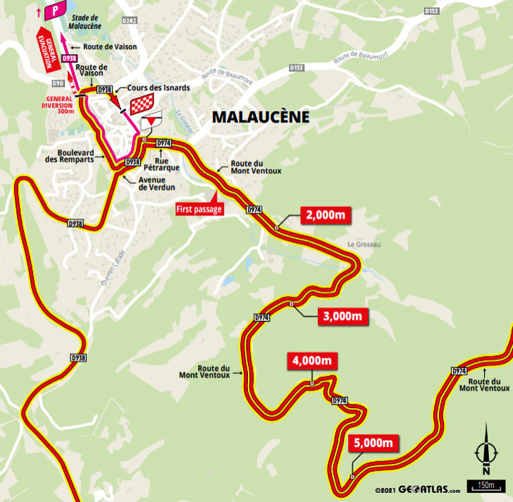 2021環法自行車賽 第11站 Sorgues > Malaucène 198.9 km