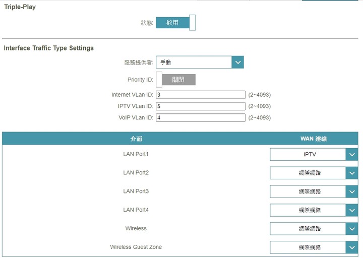DLINK路由器連接MOD無法觀看