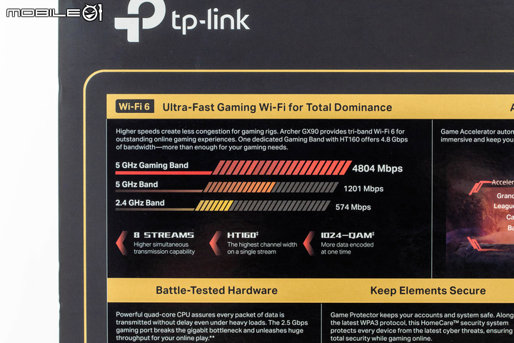 TP-Link Archer GX90 WiFi 6 電競路由器開箱體驗 居家防疫時期的必備網路良藥
