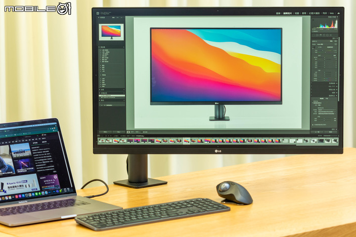 LG UltraFine Display Ergo 32UN880 人體工學螢幕開箱 顯示視野隨你調整