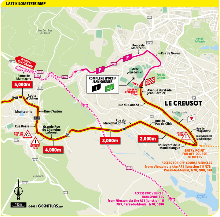 2021環法自行車賽 第7站 Vierzon > Le Creusot 249.1 km