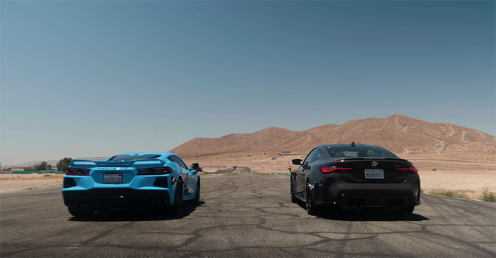 影/大鼻孔BMW M4跑得贏Corvette美式超跑嗎?