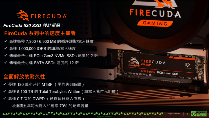 Seagate 公布 FireCuda 530 SSD 台灣售價與開賣日期 一併推出 FireCuda Gaming Hub/Hard Drive 兩款外接硬碟