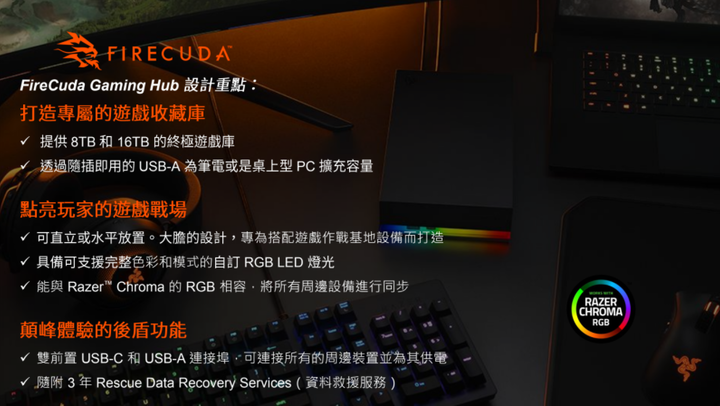 Seagate 公布 FireCuda 530 SSD 台灣售價與開賣日期 一併推出 FireCuda Gaming Hub/Hard Drive 兩款外接硬碟