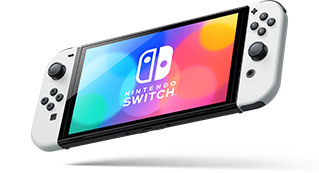 配置OLED螢幕的Nintendo Switch（OLED款式）－白色也太好看！