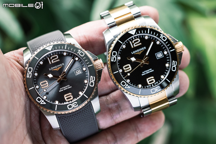 Longines HydroConquest 深海征服者系列|奢華浪鬼 雙金上腕!