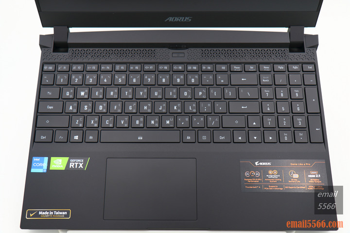 點我看大圖 技嘉 AORUS 15P 極速神鷹 電競筆電 開箱-3080顯卡電競、240Hz螢幕更新