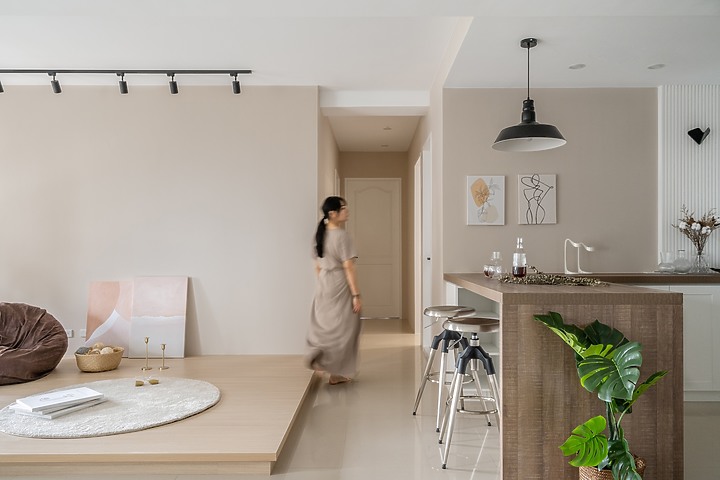 點我看大圖 【開箱】新竹 竹北 微奶茶x微美式x微復古 老屋翻新室內設計裝修
