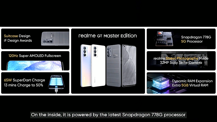 realme GT大師系列國際版登場 台灣最快9月引入