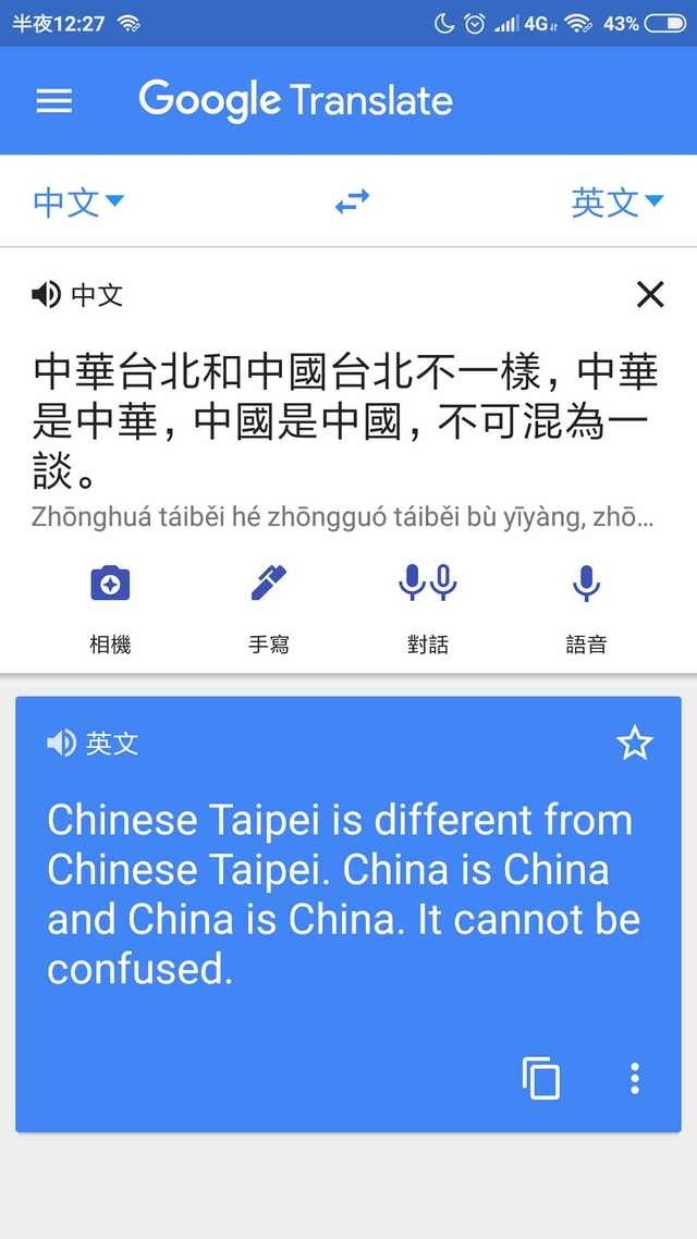 風評:台灣選手中華隊,民進黨有事嗎?