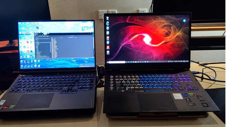 暗影精灵17plus /联想r9000p 外观对比