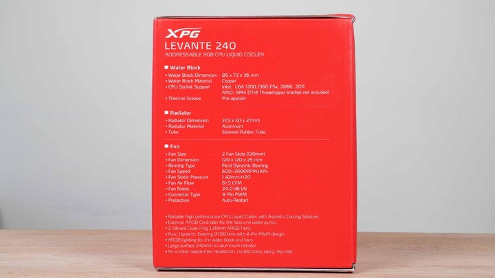 點我看大圖 潮流外觀,頂尖性能。ADATA LEVANTE 240 水冷散熱器