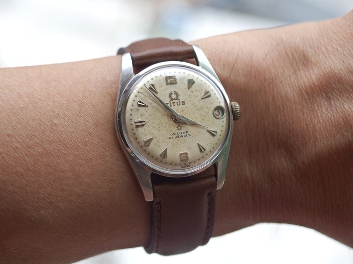 自娛玩修錶 - 天長地久: 鐵達時TITUS DE LUXE 21 Jewels (Case MOD. 5486/Venus cal. 227)