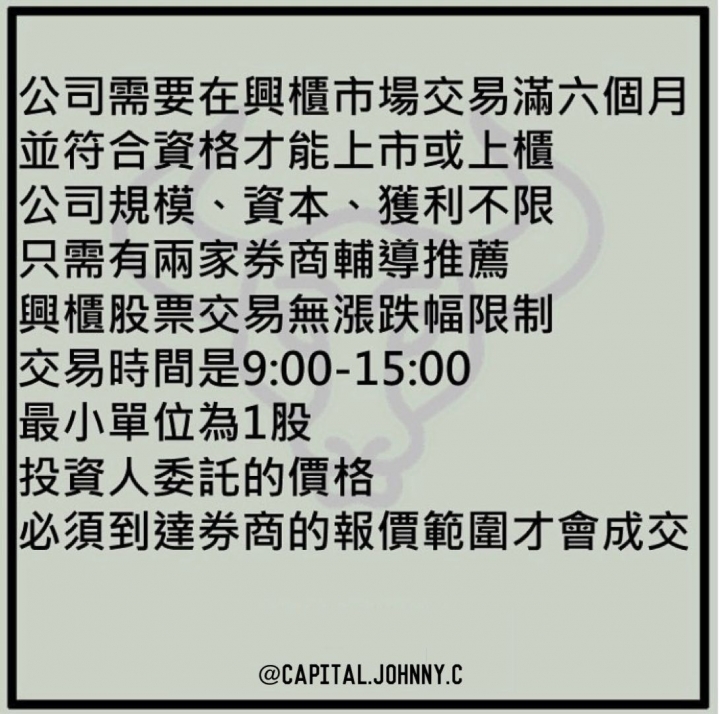 什麼是興櫃？