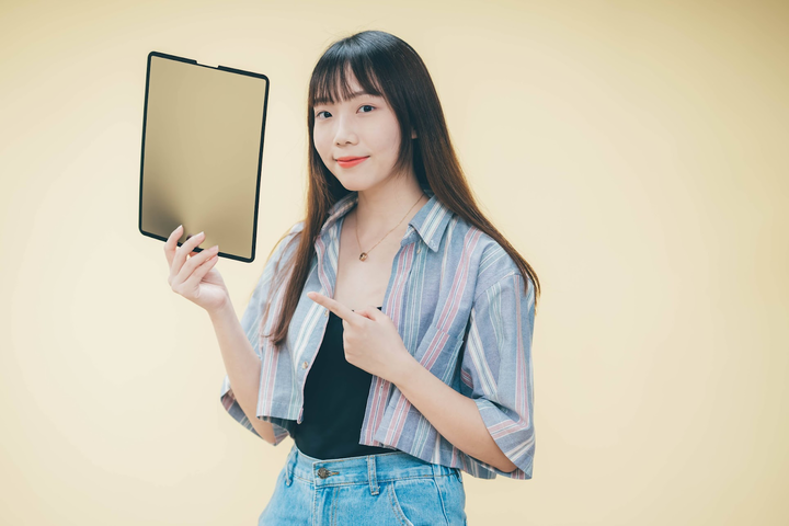 可以拆卸重複用的 iPad 藍光防窺片