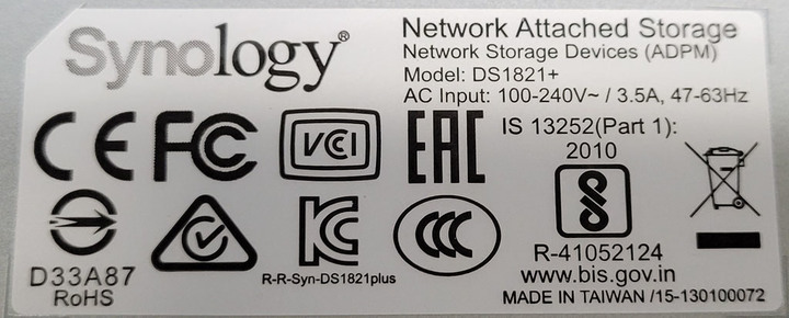 Synology群暉DS1815+故障更換DS1821+紀錄