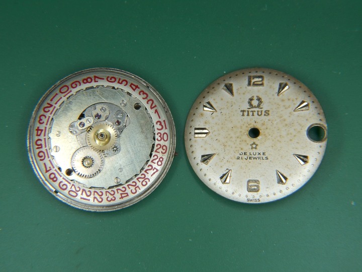 自娛玩修錶 - 天長地久: 鐵達時TITUS DE LUXE 21 Jewels (Case MOD. 5486/Venus cal. 227)