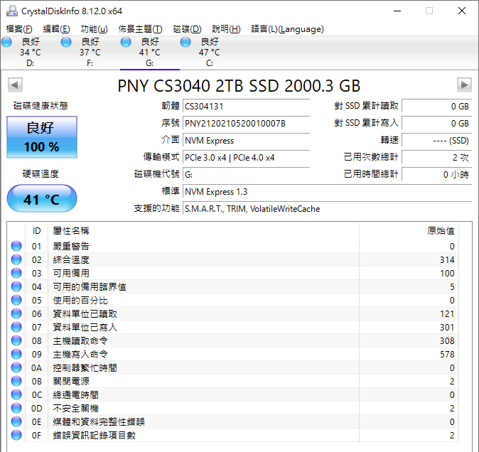 [微開箱] PNY XLR8 CS3040 M.2 PCIe Gen4 2TB